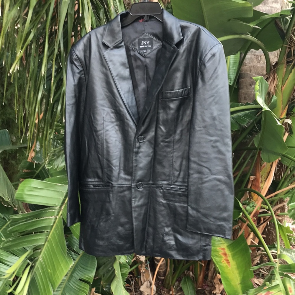 Jones New York leather blazer or jacket - Picture 3 of 16